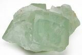 Green Cubic Fluorite Crystals with Phantoms - China #216245-1